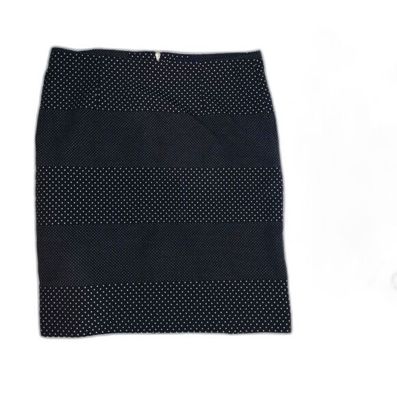 Tommy Hilfiger Black and White Polka Dot Pencil Skirt Size 4 - Picture 1 of 11